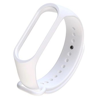 Silikonowy pasek do Xiaomi Mi Band 5/ Xiaomi Mi Band 6 - biały - HEDO