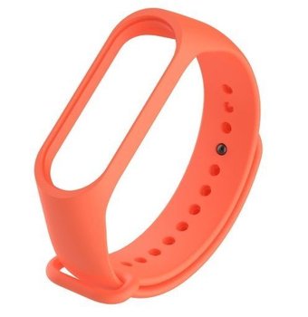 Silikonowy pasek do Xiaomi Mi Band 5/ Xiaomi Mi Band 6 - pomarańczowy - HEDO