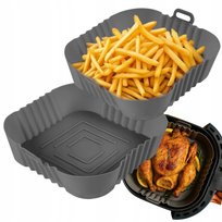 Silikonowy wkład do frytkownicy beztłuszczowej forma do air fryer 21x21cm Pronett