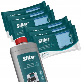 Sillar odkamieniacz do ekspresu + 6x filtr do wody Saeco Phillips Latte Go - Sillar