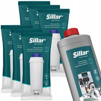 Sillar odkamieniacz do ekspresu + 6x filtr wody Sillar do ekspresu Delonghi - Sillar
