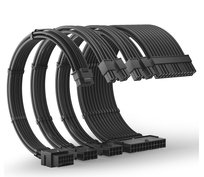 Silver Monkey X Ninigi Cable Extensions Black Przedłużki ATX oplot 12VHPWR SILVER MONKEY