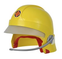 SIMBA 109252596 kask strażaka Sam, parasol i naklejka świecą w ciemności, z mikrofonem, wkładkami piankowymi wewnątrz, od 3 lat, czerwony Inna marka