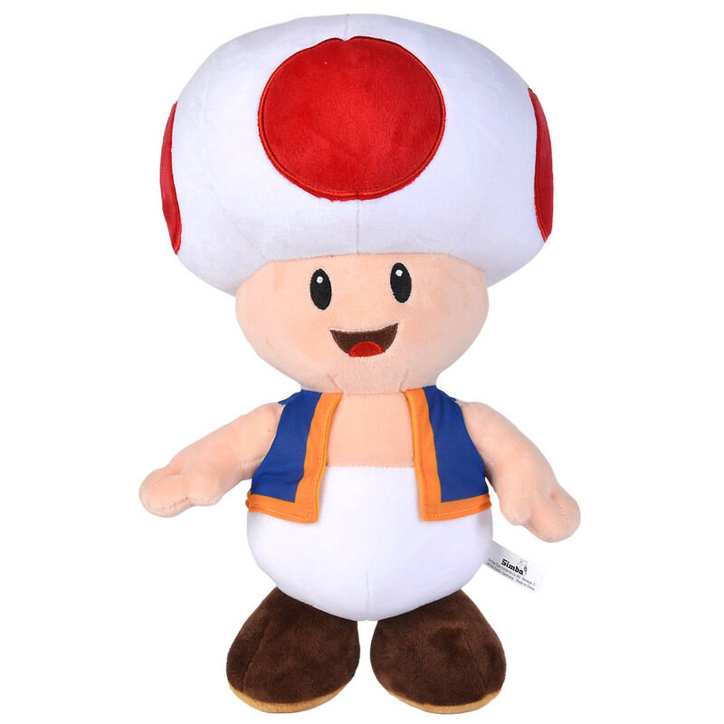 Simba Peluche Toad 40 cm, materiale morbido e piacevole, 100% originale, adatto a tutte le età (109231016