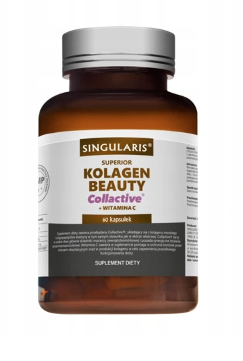 Фото - Вітаміни й мінерали Singularis Kolagen Beauty Collactive+ witamina C Suplement diety, 60 kaps.