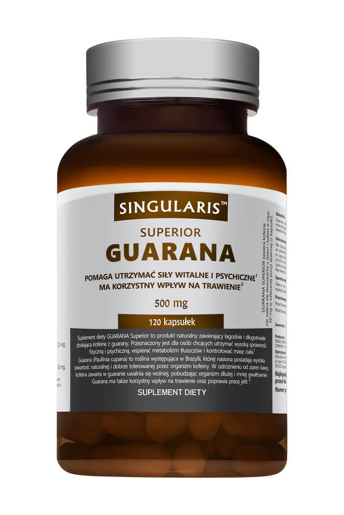 Zdjęcia - Witaminy i składniki mineralne Superior Singularis  Guarana, suplement diety, 120 kapsułek 