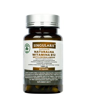 Singularis Superior Naturalna Witamina B12 Metylokobalamina, suplement diety, 60 kapsułek - Singularis