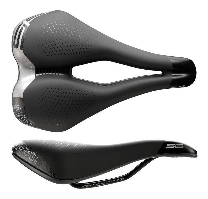 Selle Italia Siodło SELLE ITALIA MAX S 5 SUPERFLOW L (id match - L3) Fec Alloy 7, soft-tek, żelowe czarne (NEW)