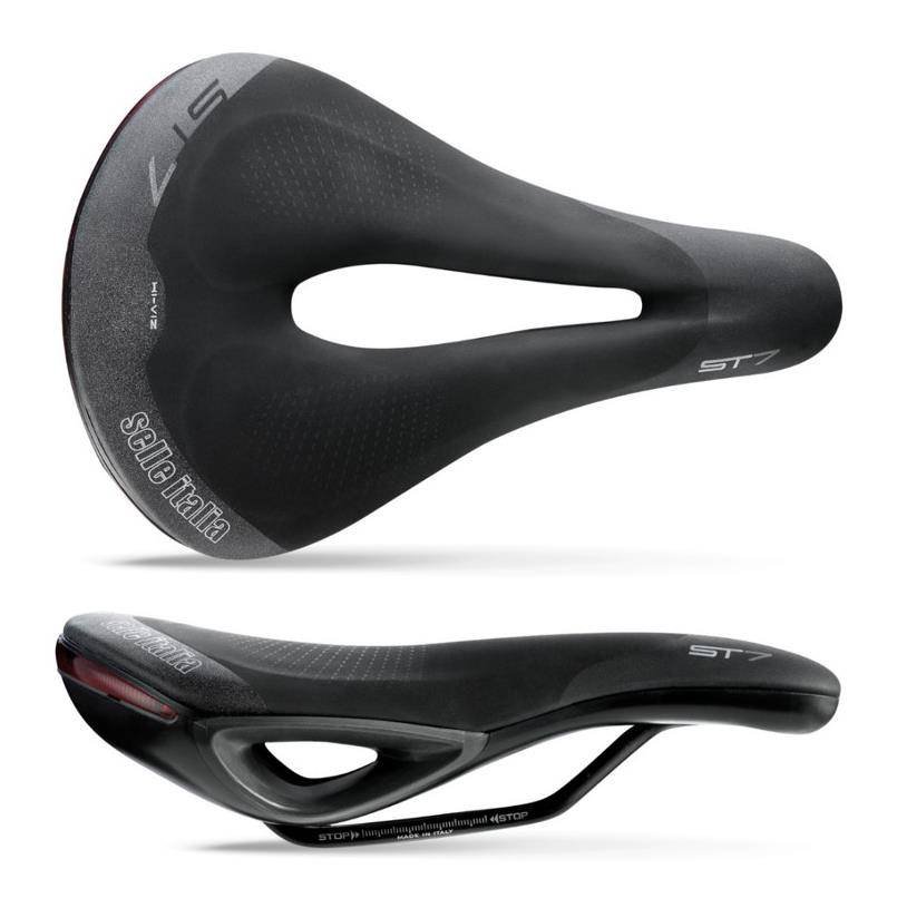 Selle Italia Siodło SELLE ITALIA SPORTOURING ST 7 SUPERFLOW L (id match - L3) Fec Alloy 7x9, soft-tek, żelowe czarne (NEW)