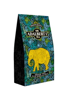 Sir Adalbert's, herbata zielona Green Tea with Marocan Mint, 100g - Sir Adalbert's Tea