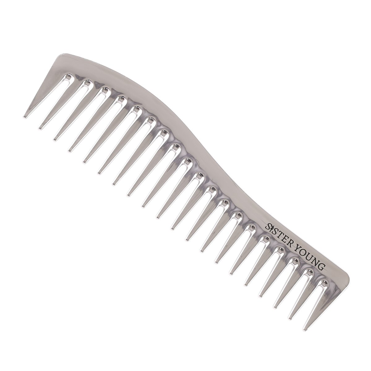 Empik Sister Young Zuri Grzebień z Szerokimi Zębami do Rozczesywania, Silver