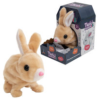 Skaczący króliczek na baterie brązowy