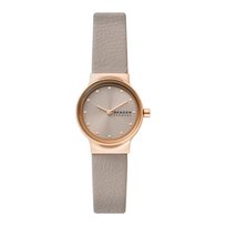 Skagen - Zegarek damski - Kwarcowy - Analogowy - Szary skórzany pasek - SKW3005 Inna marka