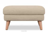 Skandynawski puf w tkaninie baranek beżowy TAGIO Konsimo