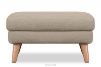 Skandynawski puf w tkaninie baranek brązowy TAGIO Konsimo