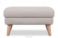 Skandynawski puf w tkaninie baranek jasnoszary TAGIO Konsimo