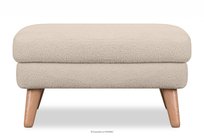 Skandynawski puf w tkaninie baranek kremowy TAGIO Konsimo