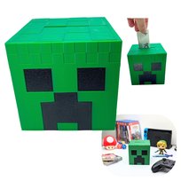 Skarbonka Creeper Minecraft 3D – super prezent dla fana gry, dekoracja do pokoju dziecka