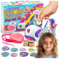 SKARBONKA DLA DZIECI JEDNOROŻEC ZESTAW KREATYWNY ARTYSTYCZNY NA PREZENT