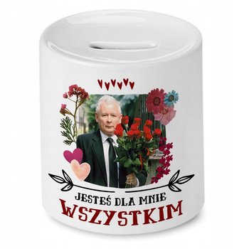 Skarbonka Jarosław Kaczyński na urodziny Prezent z Nadrukiem ze Zdjęciem - PoliDraw
