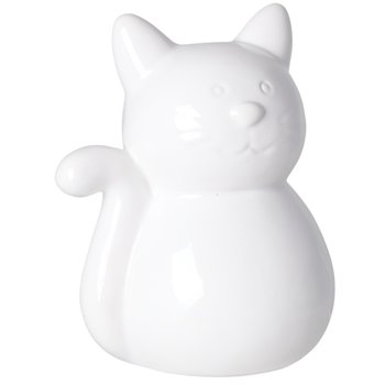 Skarbonka Kot Biała Ceramiczna 16 Cm - Ewax