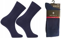SKARPETKI BEZUCISKOWE SKARPETY Granatowe BAWEŁNIANE Męskie MORAJ PARA 43-45