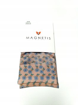 Skarpetki cienkie Lycra z wzorem w kwiatki niebieskie Magnetis one size - Inna marka