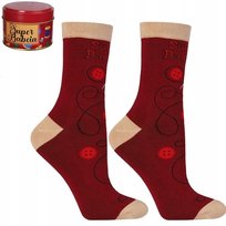 Skarpetki Damskie Super Babcia w Ozdobnej Puszce na Prezent MORAJ 38-41