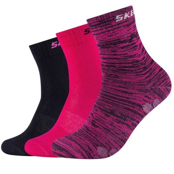 skarpetki dla dziewczynki Skechers 3PPK Wm Mesh Ventilation Socks SK41053-0401-31/34 - SKECHERS