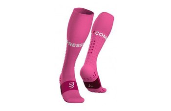 Skarpetki Do Biegania Compressport Compression Full Socks Run | Pink - Rozmiary 42-44 - Compressport