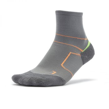Skarpetki Do Biegania Mizuno Endura Trail Socks | Grey/Orange/Yellow - Rozmiary 38-40 - Mizuno