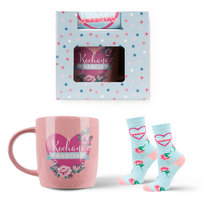 Skarpetki Kochana Babcia w Kubku - 35-40