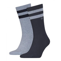 Skarpetki męskie CK 701218711002 2P STRIPES Niebieskie Calvin Klein