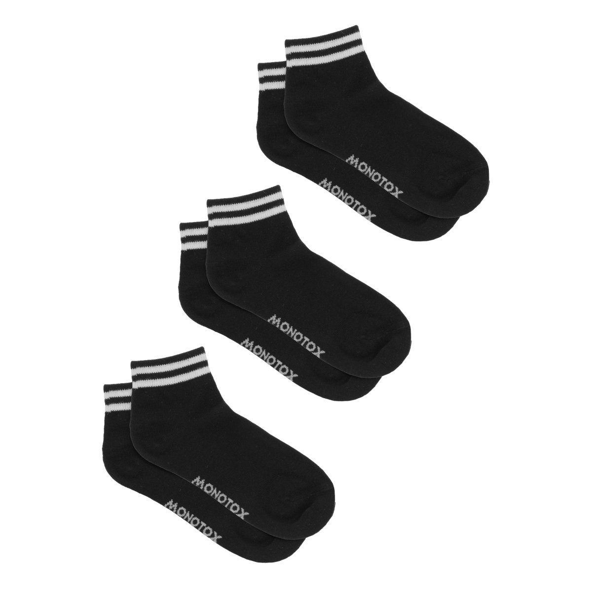 Skarpetki męskie Monotox MX11011 ANKLE STRIPES 3 Czarne - MONOTOX ...