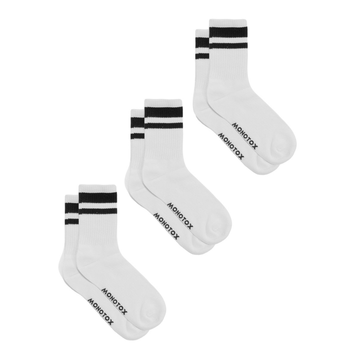 Skarpetki męskie Monotox MX11017 HIGH STRIPES MONO 3 Białe - MONOTOX ...