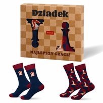 Skarpetki Szachy Dla Dziadka 2-pak - 40-45