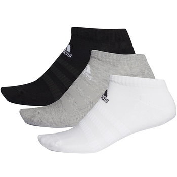 Skarpety adidas Cushioned Low 3PP białe, czarne, szare DZ9383 - Adidas