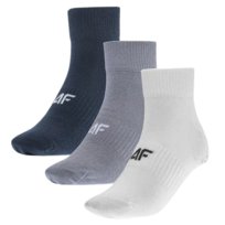 Skarpety casual za kostkę męskie (ZESTAW 3 szt.) 4F 4FWMM00USOCM440-95S Wielokolorowy Roz. 43-46 4F