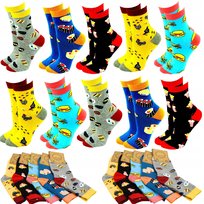 Skarpety Damskie Bawełniane Kolorowe Długie 10 Par Skarpetki Bawełna 35-38