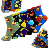 Skarpety Damskie Długie Kolorowe Bawełniane 5 Par Skarpetki Bawełna 39-41