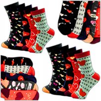 Skarpety Długie Kolorowe Damskie Bawełniane 10 Par Skarpetki Bawełna 39-41