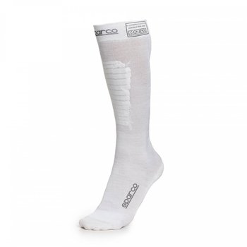 Skarpety długie Sparco COMPRESSION white (homologacja FIA) - 44/45 - Sparco