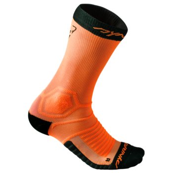 Skarpety do biegania DYNAFIT Ultra Cushion Socks - Czarny || Neon Orange - 43/46 - Dynafit