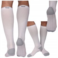 SKARPETY KOMPRESYJNE PODKOLANÓWKI UCISKOWE PRZECIWŻYLAKOWE ŻYLAKI SAMOLOTU