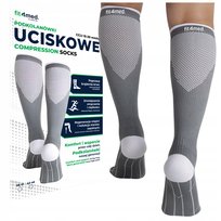 SKARPETY KOMPRESYJNE PODKOLANÓWKI UCISKOWE PRZECIWŻYLAKOWE ŻYLAKI SAMOLOTU