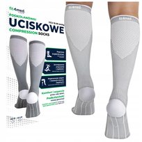 SKARPETY KOMPRESYJNE PODKOLANÓWKI UCISKOWE PRZECIWŻYLAKOWE ŻYLAKI SAMOLOTU