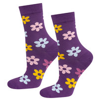 Skarpety Kwiatki granatowa Prezent SOXO roz. 35-40, 1 para SOXO