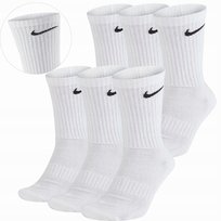 Skarpety Męskie Białe 6 Par Nike r. 38-42 Długie