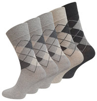 Skarpety Męskie Eleganckie Karo Zestaw 5 Par 39/42 Inna marka