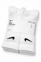 Skarpety NIKE rozmiar 42-46 6 par białe (10330)